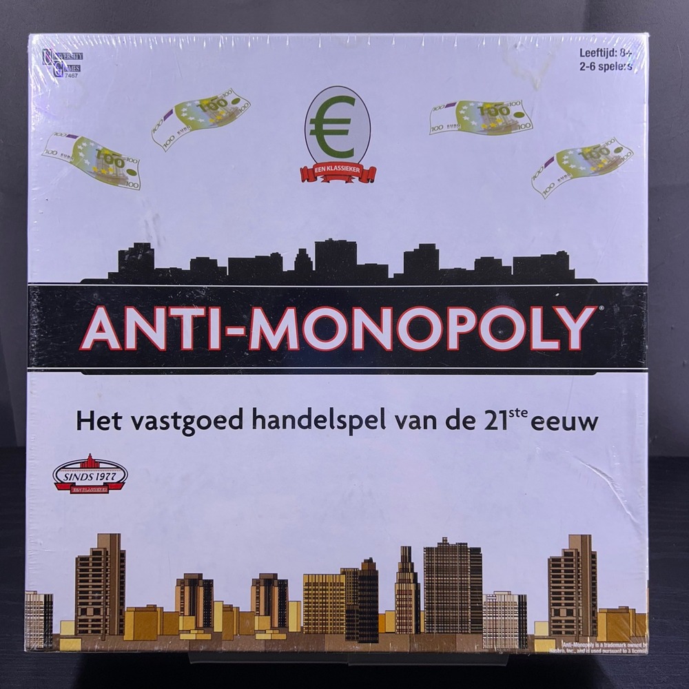 University Games Anti-Monopoly Board Game DUTCH EDITION White PAN063 07/2011